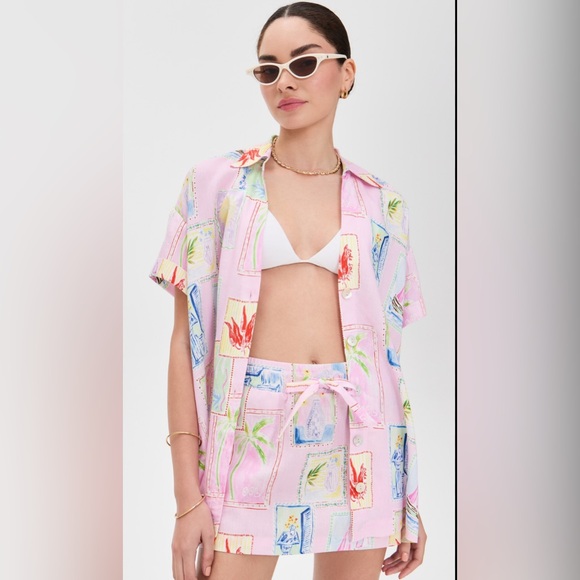 Show Me Your MuMu Tops - NWT Show me Your Mumu Parker Button Down Coastal Grandma Shirt Large